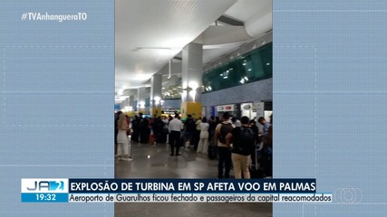 Explosão de turbina em São Paulo afeta voo em Palmas