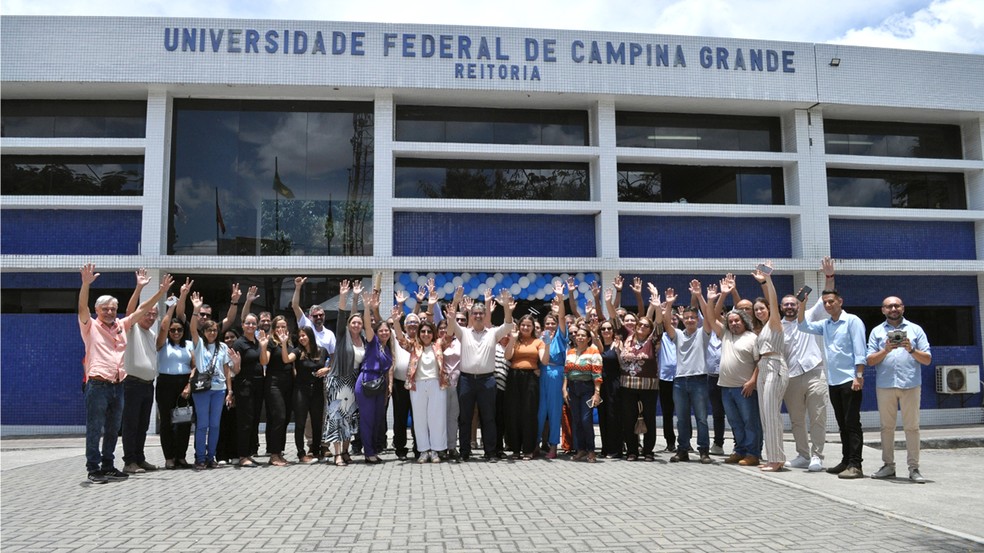 Ato marca início de nova gestão na UFCG — Foto: Divulgação/UFCG