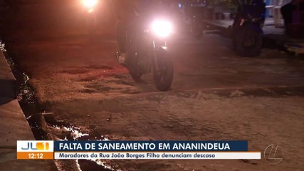 Moradores da Rua João Borges Filho denunciam falta de saneamento em Ananindeua