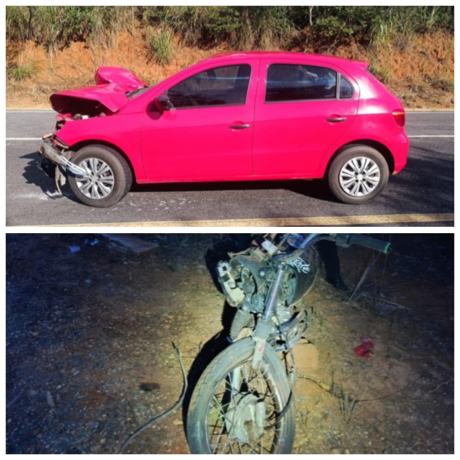 Motociclista morre após batida com carro na LMG-660, em Brasília de Minas