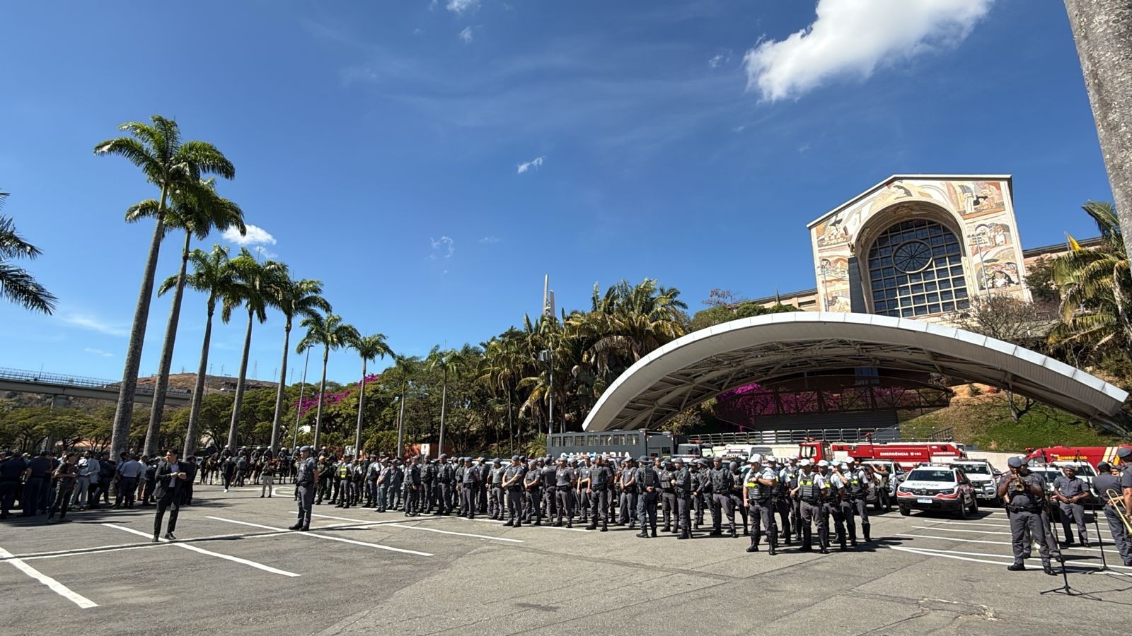 PM inicia 'Operação Romeiro' para reforçar segurança na região durante a Festa da Padroeira, em Aparecida