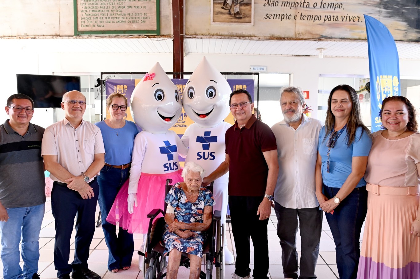 Campanha de vacinação contra a Influenza inicia com ato simbólico no Lar São Vicente de Paulo
