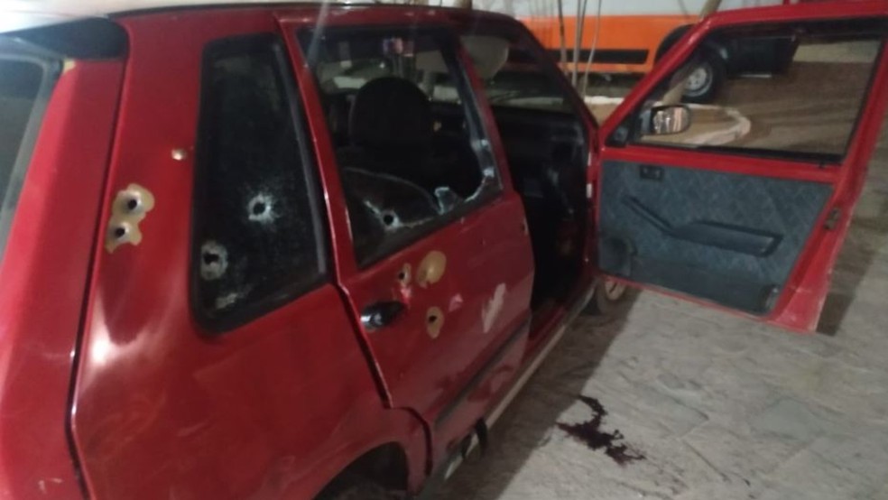 Criminoso morreu e outro foi baleado durante tentativa de assalto a policiais, em Milagres. — Foto: Reprodução