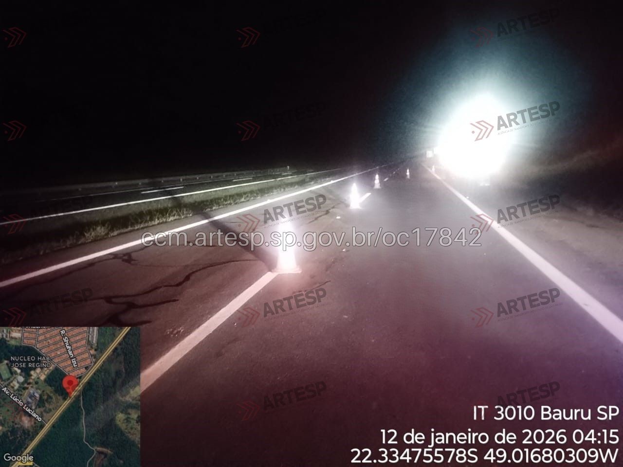 Polícia procura motorista que atropelou e matou homem na SP-225 em Bauru