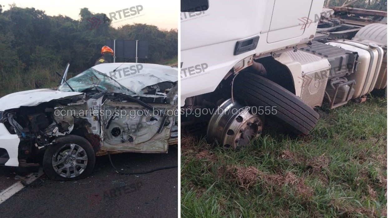 Grave acidente deixa uma pessoa morta em rodovia no interior de SP