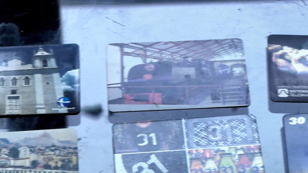 Cartão telefônico de colecionador do ES — Foto: Reprodução/TV Gazeta