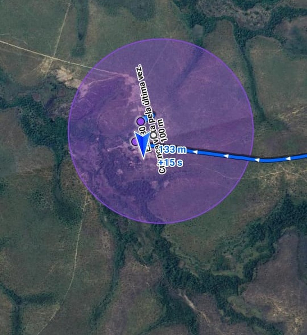 Localização da aldeia em que a criança mora — Foto: Reprodução