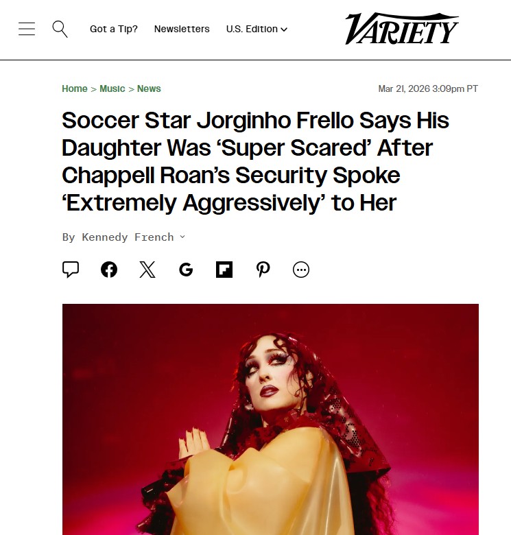 Confusão entre jogador Jorginho e Chappell Roan ganha repercussão internacional