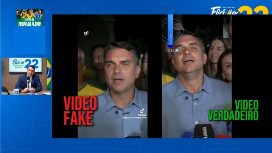 Em live, Flávio Bolsonaro mostra vídeos feitos com deepfake de seu rosto