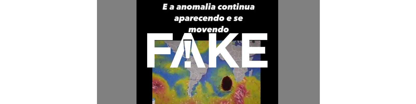 É #FAKE que anomalia no Atlântico causou enchentes no Rio Grande do Sul