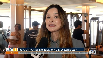 Médica dá dica de como manter o couro cabeludo saudável na hora de praticar exercícios
