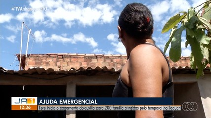 Famílias atingidas por temporal começam a receber ajuda emergencial em Palmas