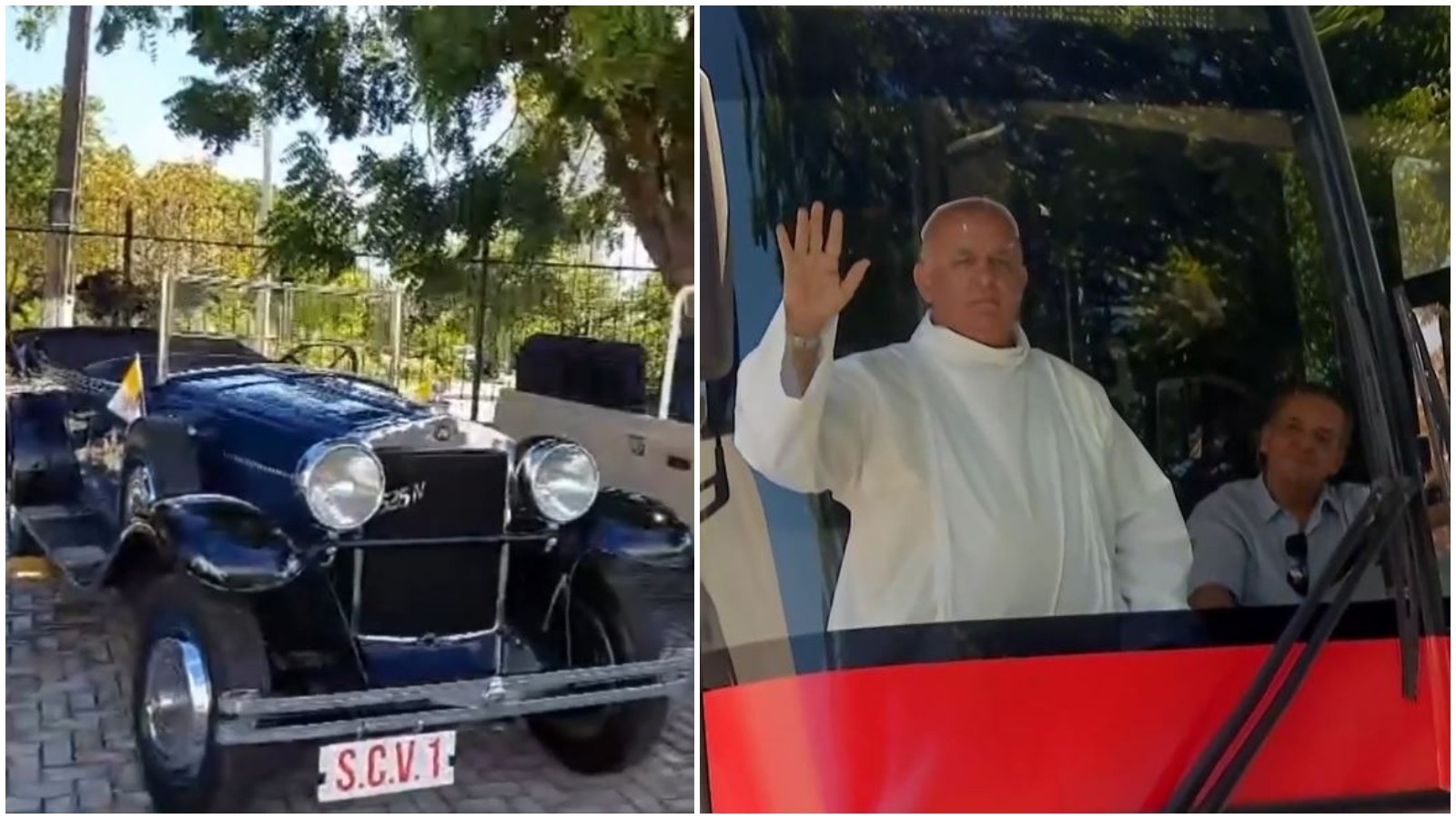 Visita do papa João Paulo II a Fortaleza é relembrada com desfile de automóveis de colecionadores; veja