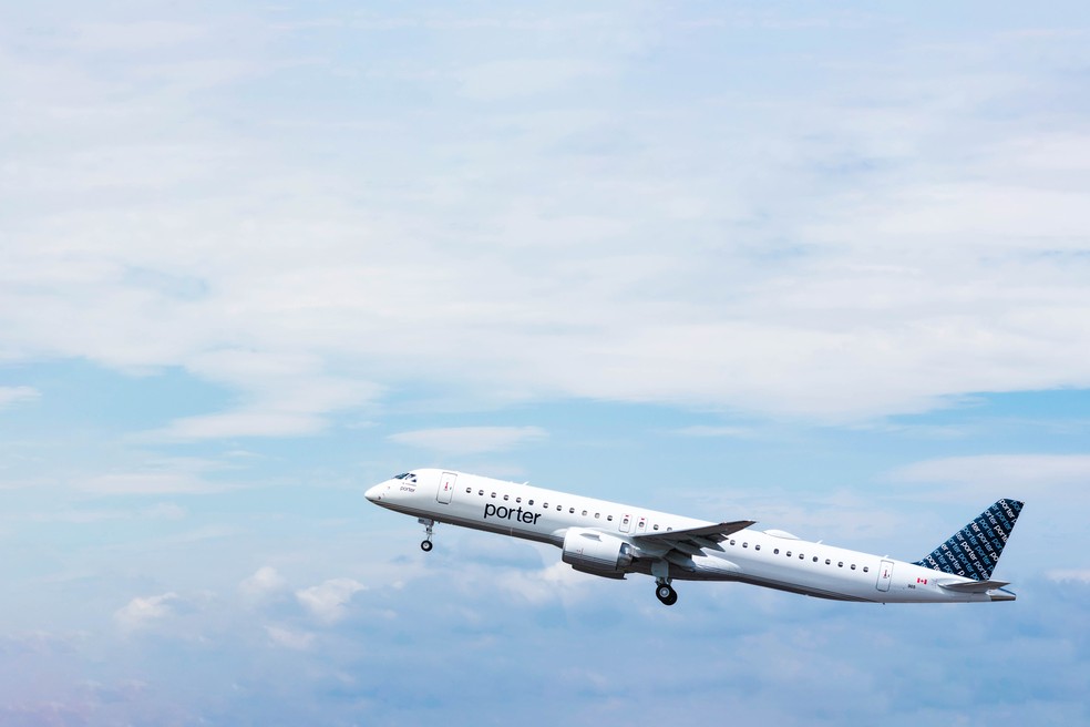 Avião da Porter Airlines — Foto: Business Wire via AP