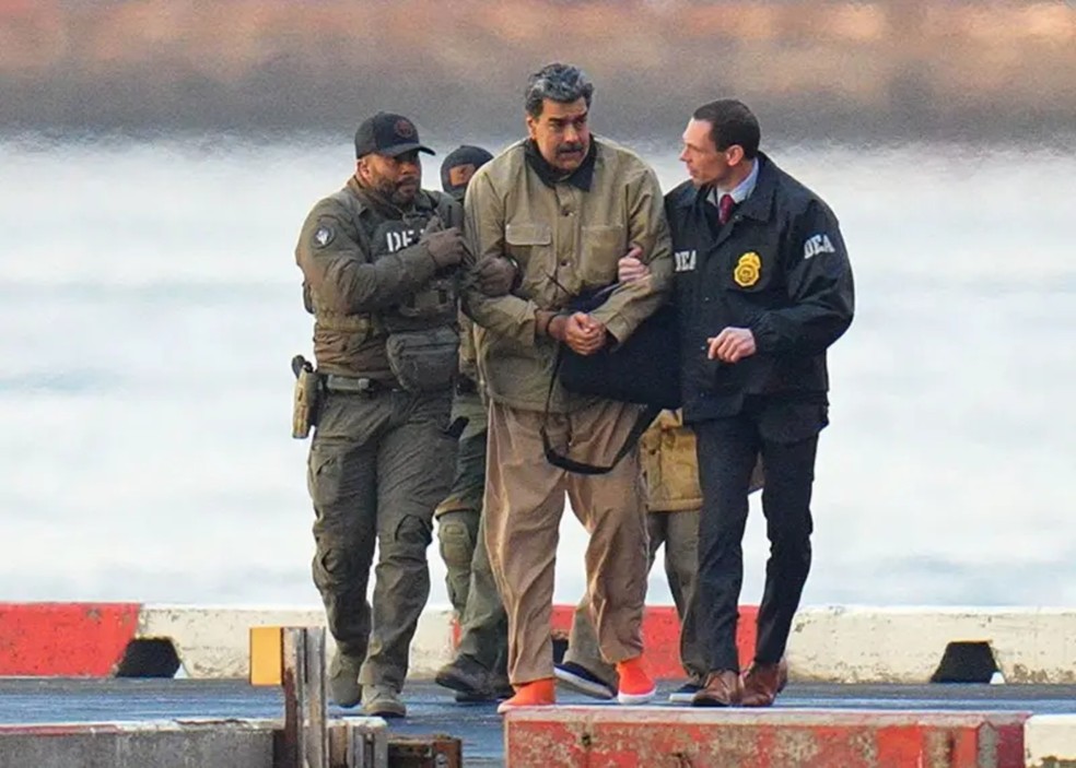 Nicolás Maduro responde a acusações de narcotráfico em Nova York, que ele nega e que podem levá-lo à prisão perpétua — Foto: Getty Images