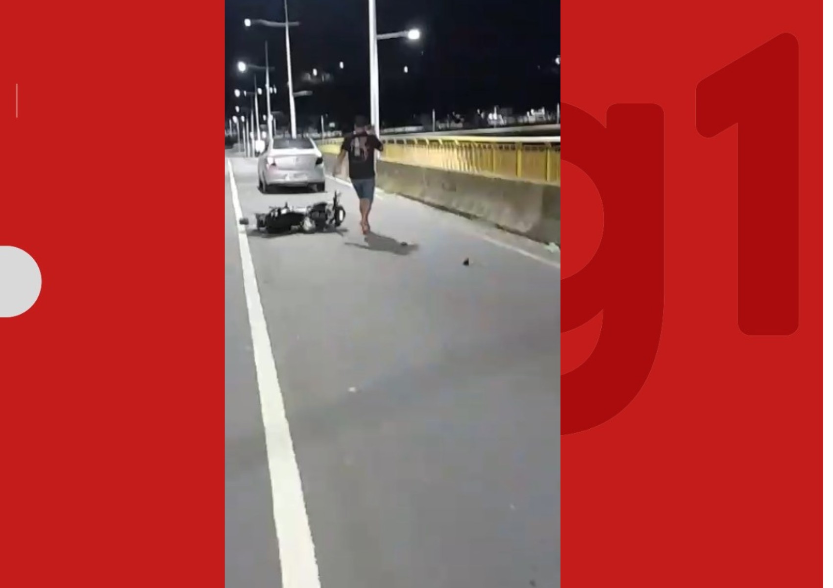 Jovem de 25 anos morre e outra pessoa fica ferida após acidente de motocicleta em ponte na Bahia