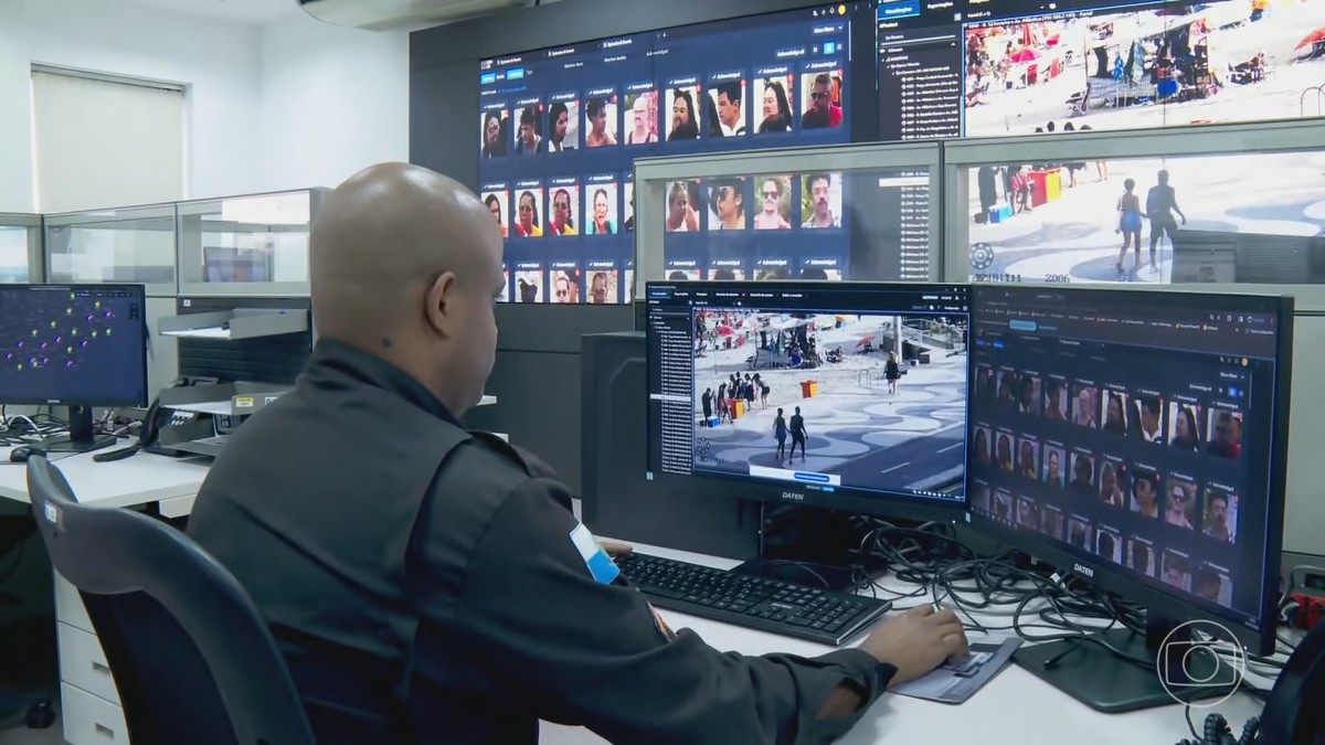 Polícia do Rio começa a usar tecnologia de reconhecimento facial; novo sistema tem desafios | Jornal Nacional