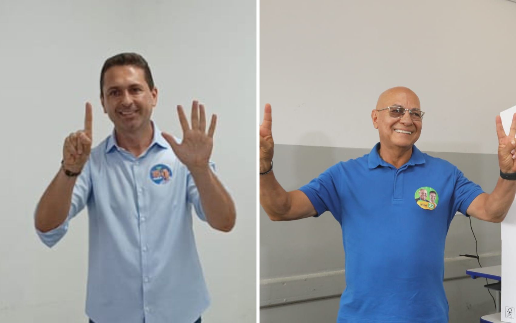 Candidatos a prefeito de Aparecida de Goiânia votam no 2º turno das eleições