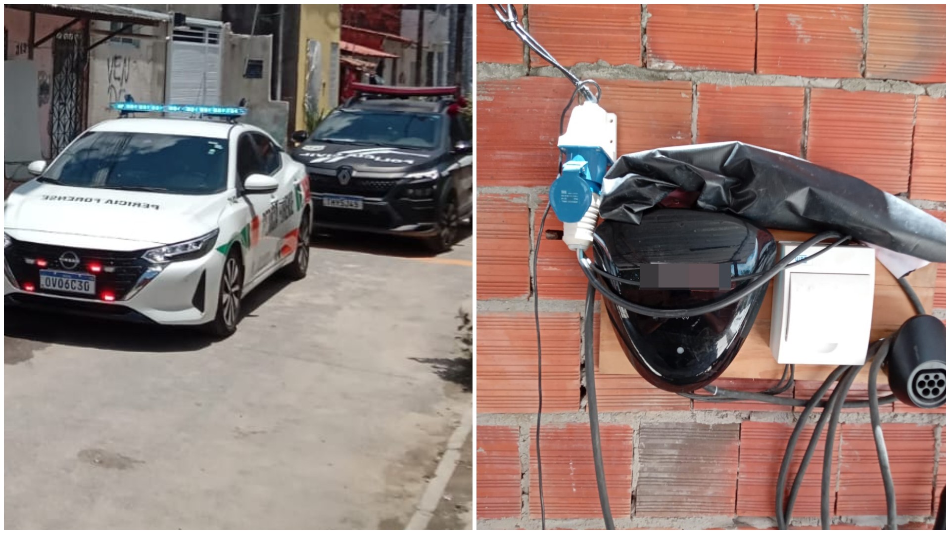 Homem é preso por furtar energia para usar carregador de carros elétricos