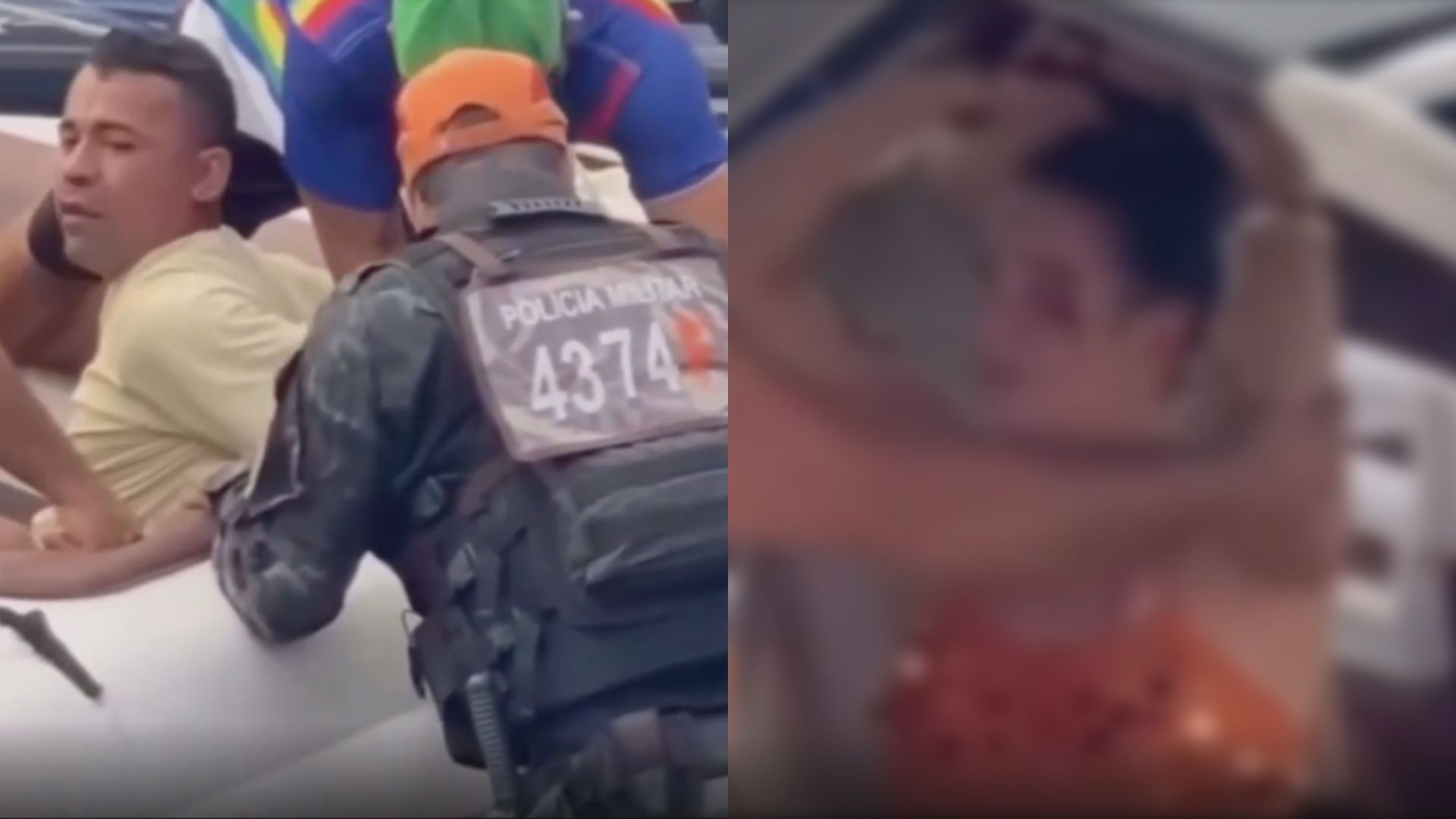 Homem é preso dentro de lancha em rio após agredir esposa no carnaval do Recife; VÍDEO