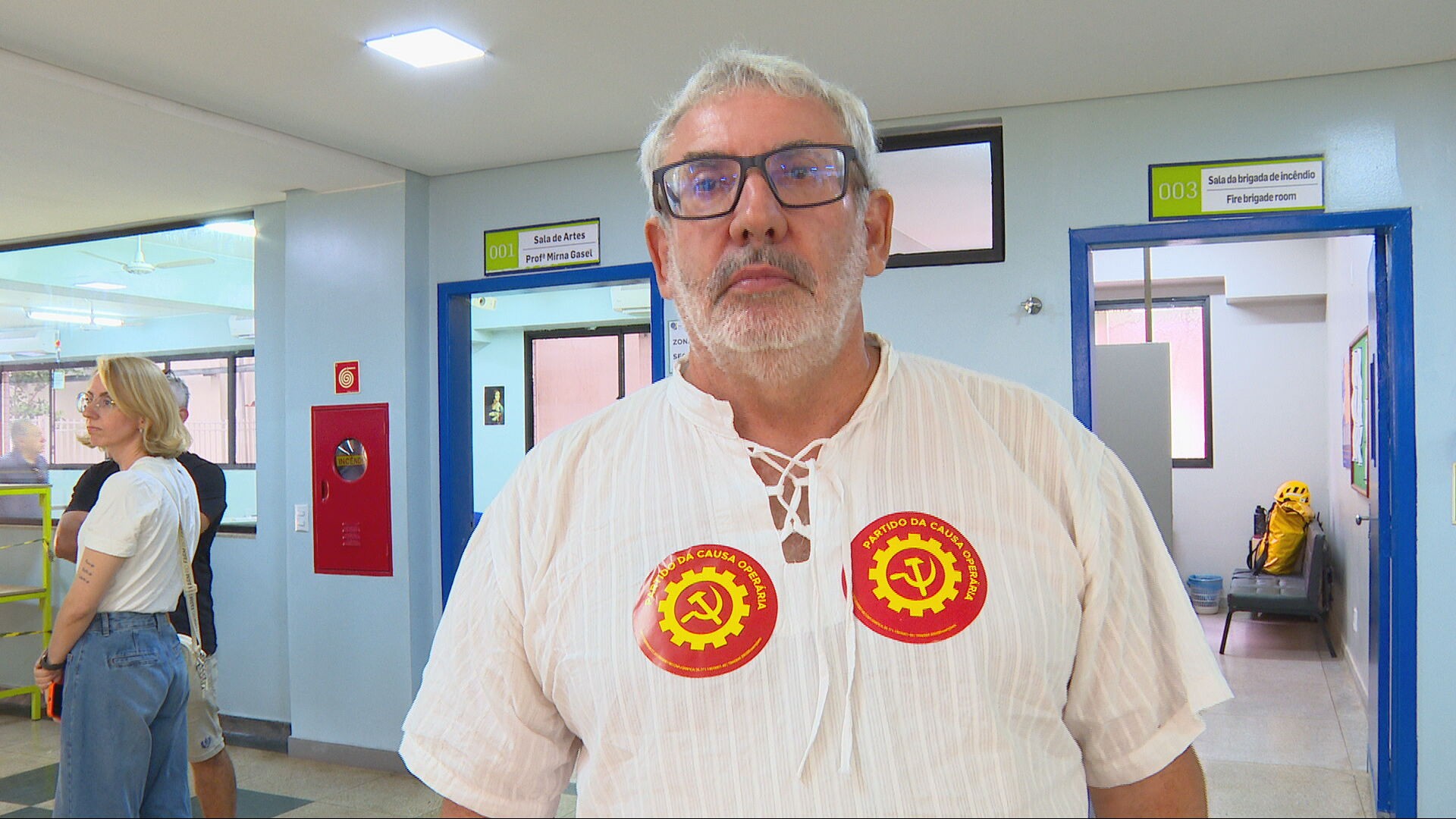 Expedito Mendonça (PCO) vota na Asa Norte, no DF