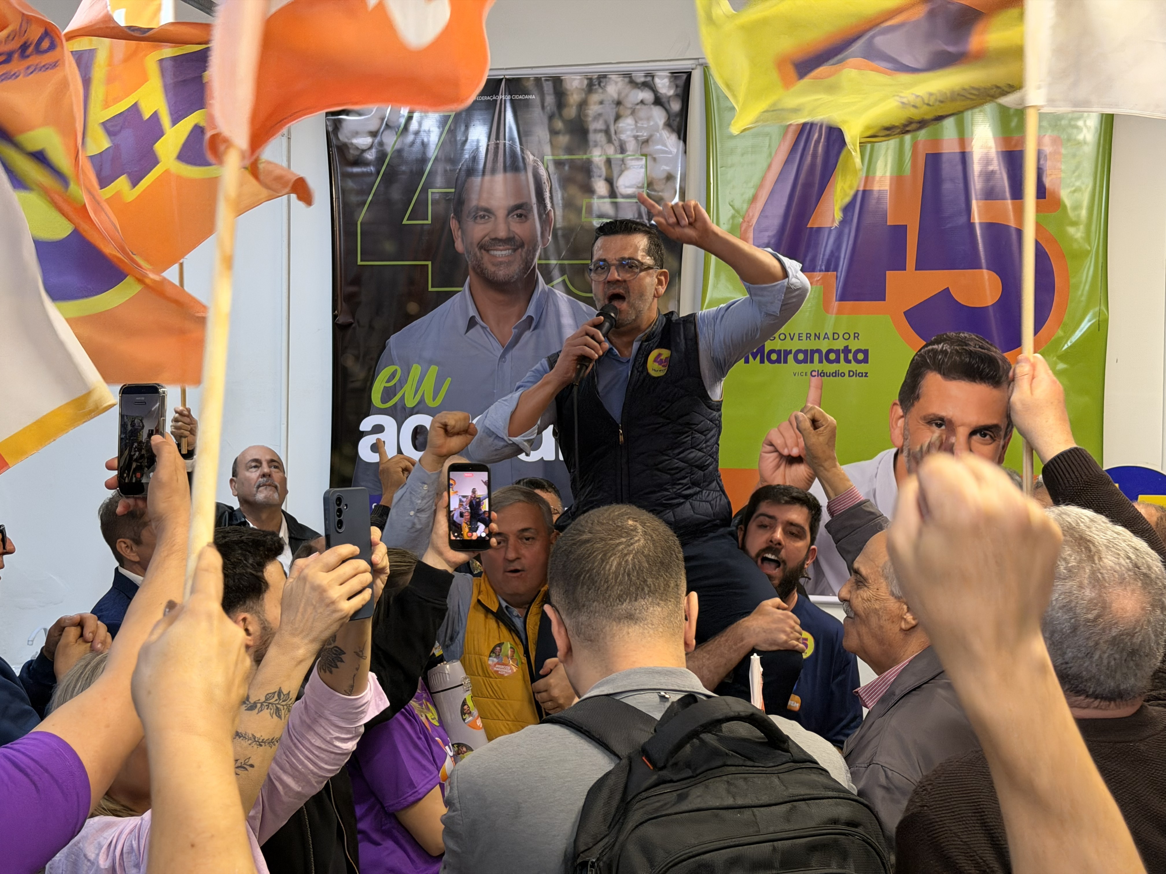 Marcelo Maranata, candidato do PSDB ao governo do RS, começa campanha eleitoral com inauguração do comitê