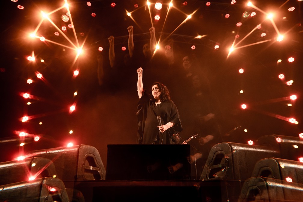 Gal Costa na última apresentação em Brasília, no Festival CoMA — Foto: Thais Mallon/ Festival CoMA