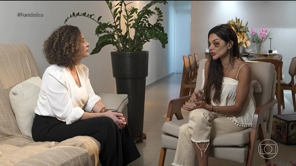 Dentista relata anos de agressões do marido, empresário da Faria Lima, e diz ter vivido ciclo de violência — Foto: Reprodução/TV Globo
