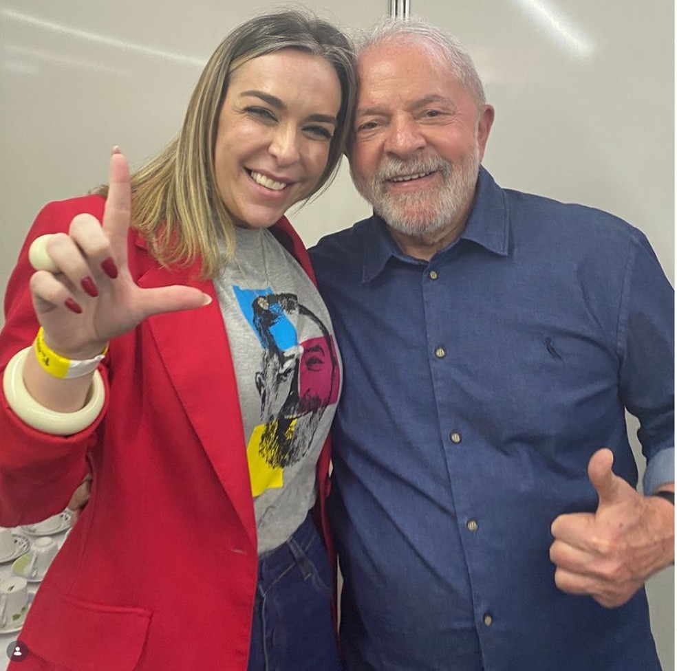 Roberta Luchsinger e Luiz In&aacute;cio Lula da Silva &mdash; Foto: Reprodu&ccedil;&atilde;o/ Instagram