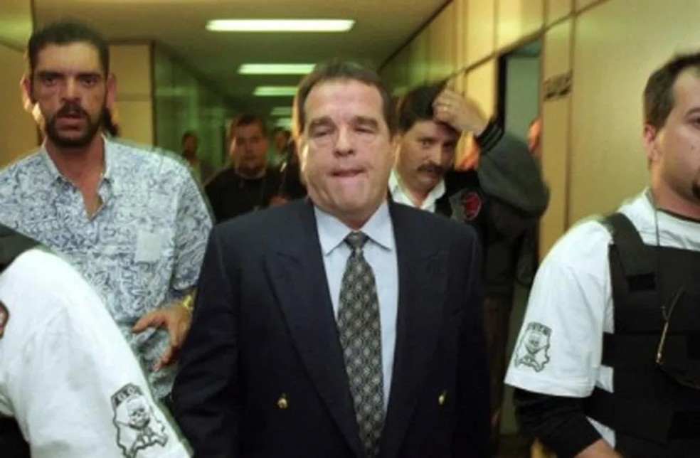 Ivo Noal, o poderoso banqueiro do jogo do bicho em São Paulo, em 1996 — Foto: Paulo Giandalia/Folhapress