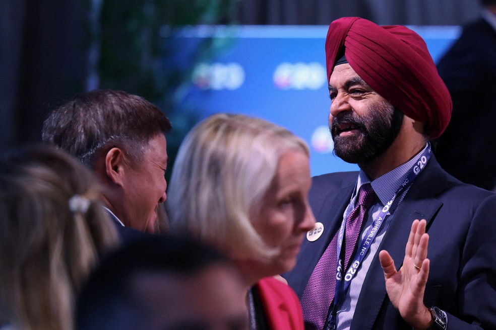 Presidente do Bando Mundial, Ajay Banga, na Carolina do Norte, EUA, em setembro de 2026 — Foto: REUTERS/Sam Wolfe
