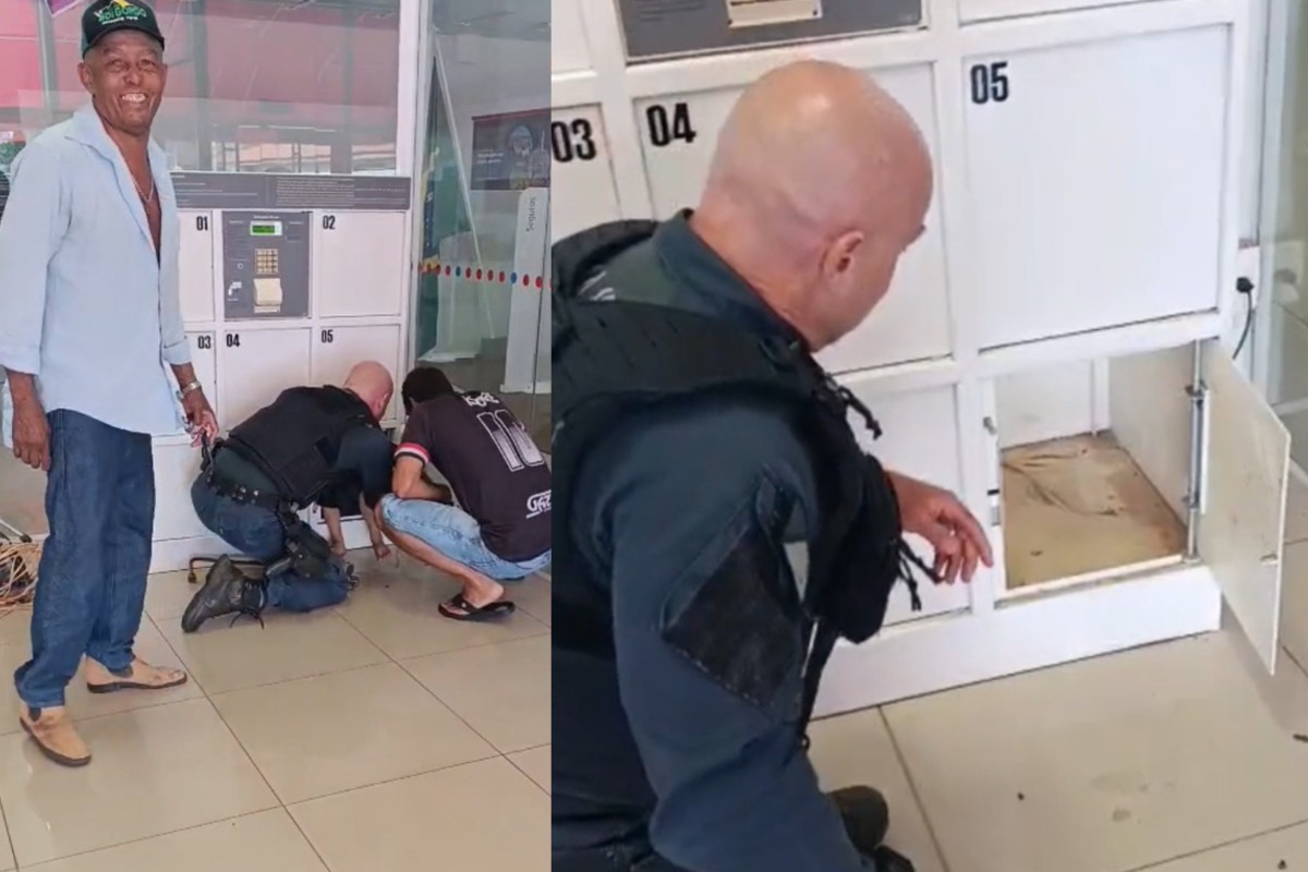 Criança ficou presa por 30 minutos em armário de banco até ser resgatada pela polícia