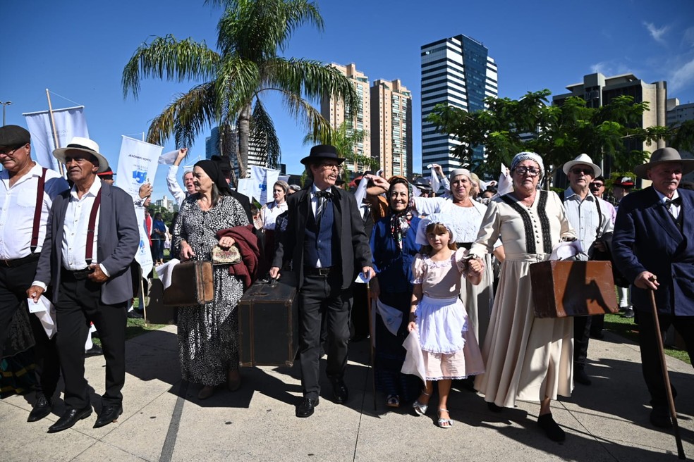 Programação em Vitória em comemoração aos 150 anos da imigração italiana — Foto: Jansen Lube/Prefeitura Municipal de Vitória