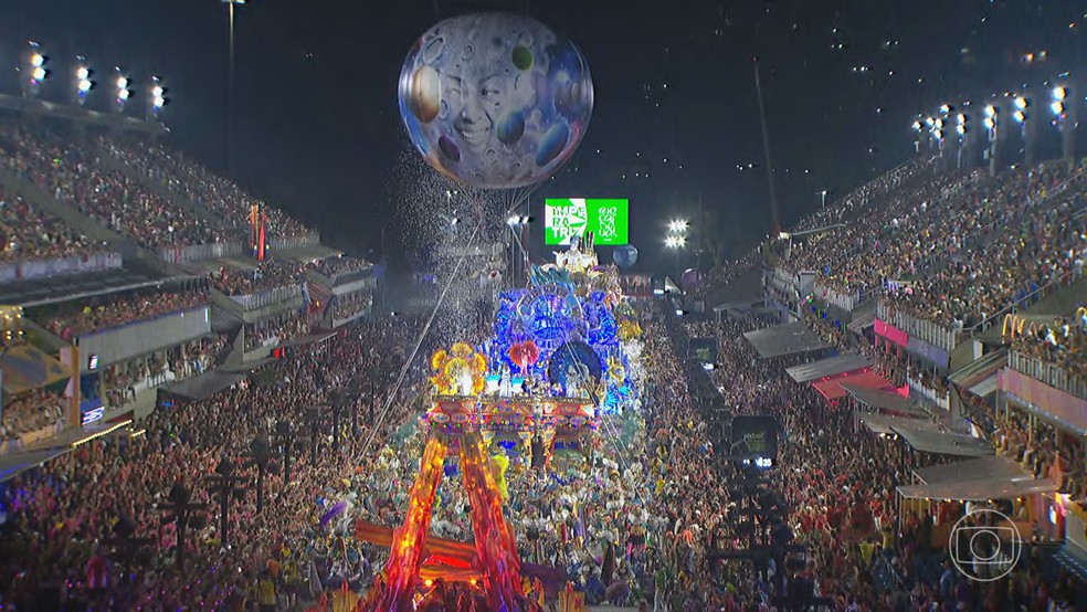 Sambódromo do Rio  — Foto: Jornal Nacional/ Reprodução
