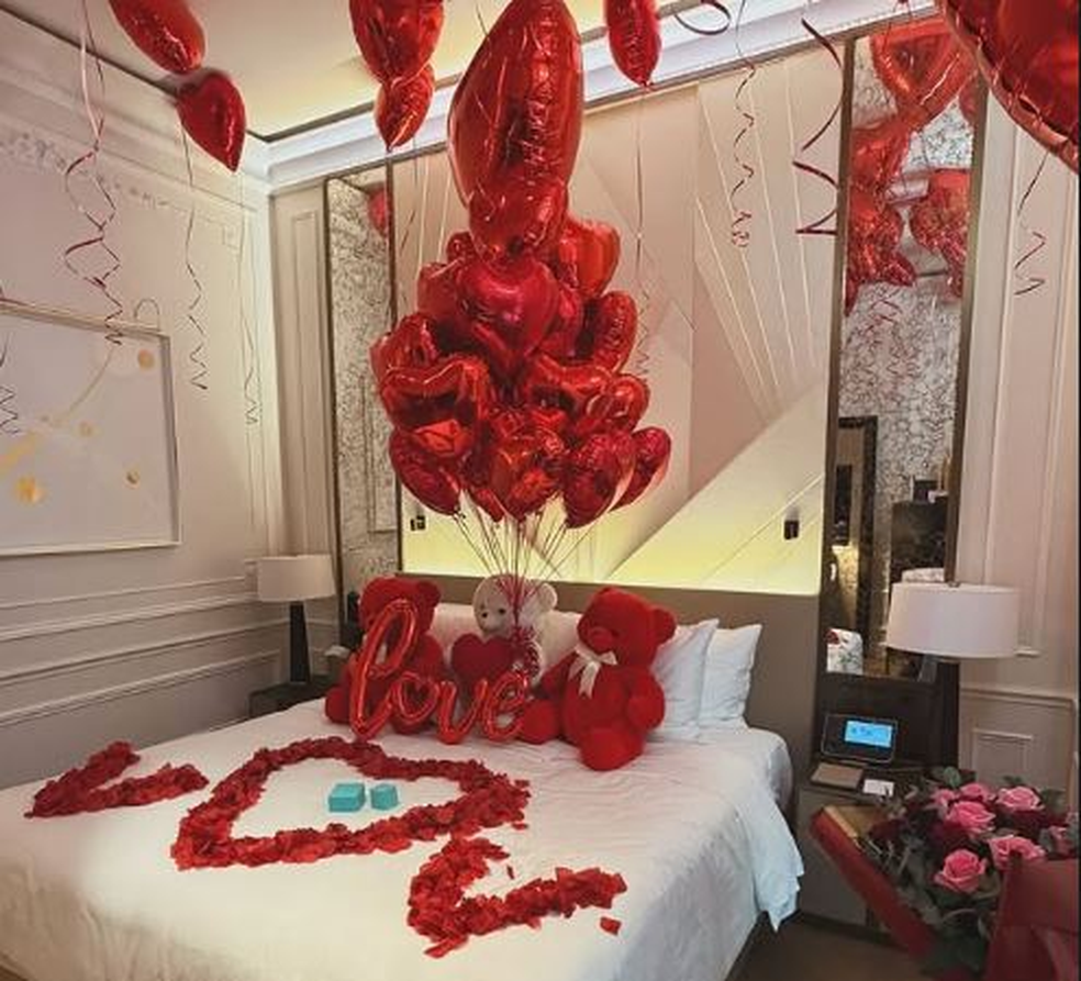 Veja surpresa de Vini Jr. para Virgínia. — Foto: Reprodução/Redes sociais