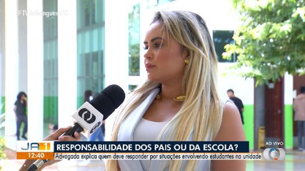 Entenda as responsabilidades dos pais ou escola quando os alunos estão na unidade