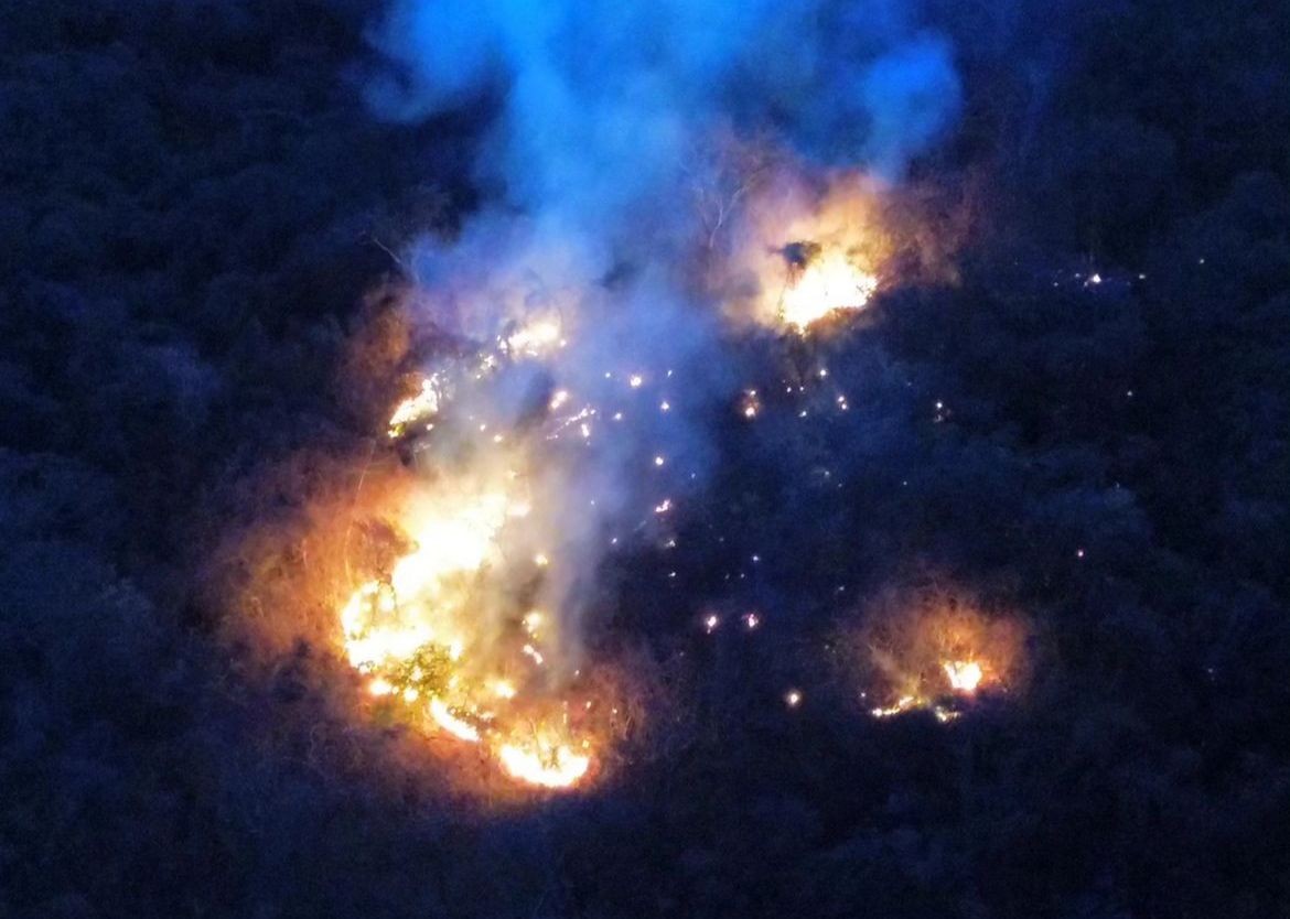 Incêndio atinge Serra do Lima, em Patu, há pelo menos 24 horas