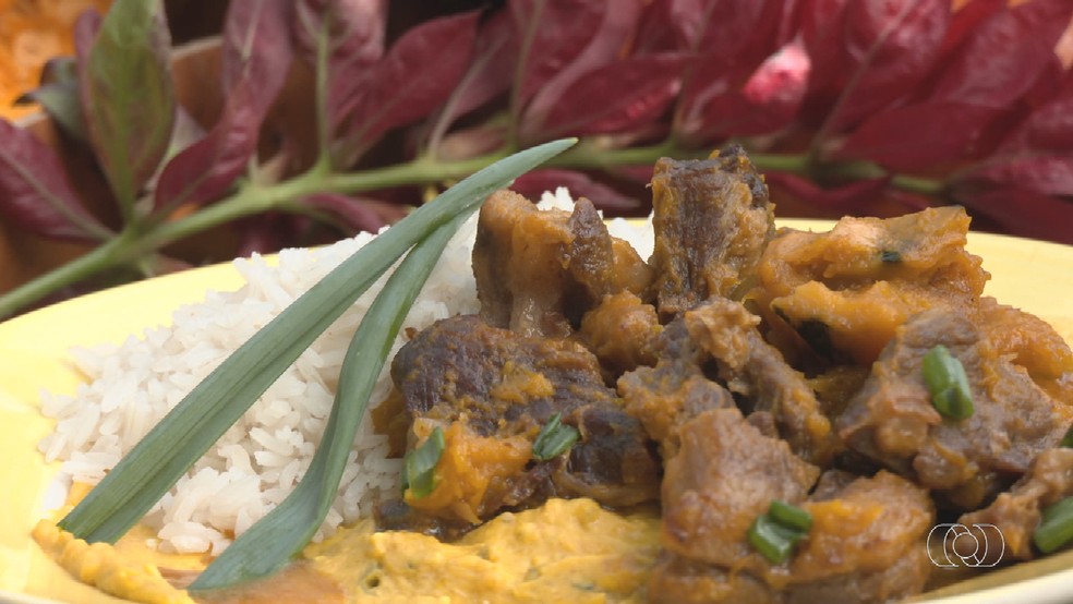 Sabores do Campo ensina receita de carne serenada, Goiás — Foto: Reprodução/TV Anhanguera