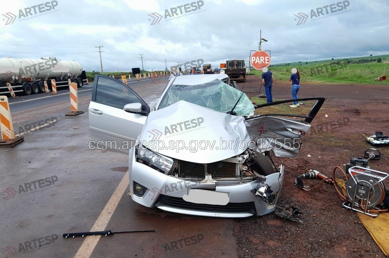 Motorista morre em acidente entre carro e carreta em Florínea 