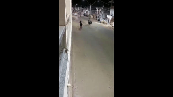 VÍDEO: Homem montado a cavalo 'foge' da polícia aos gritos no ES
