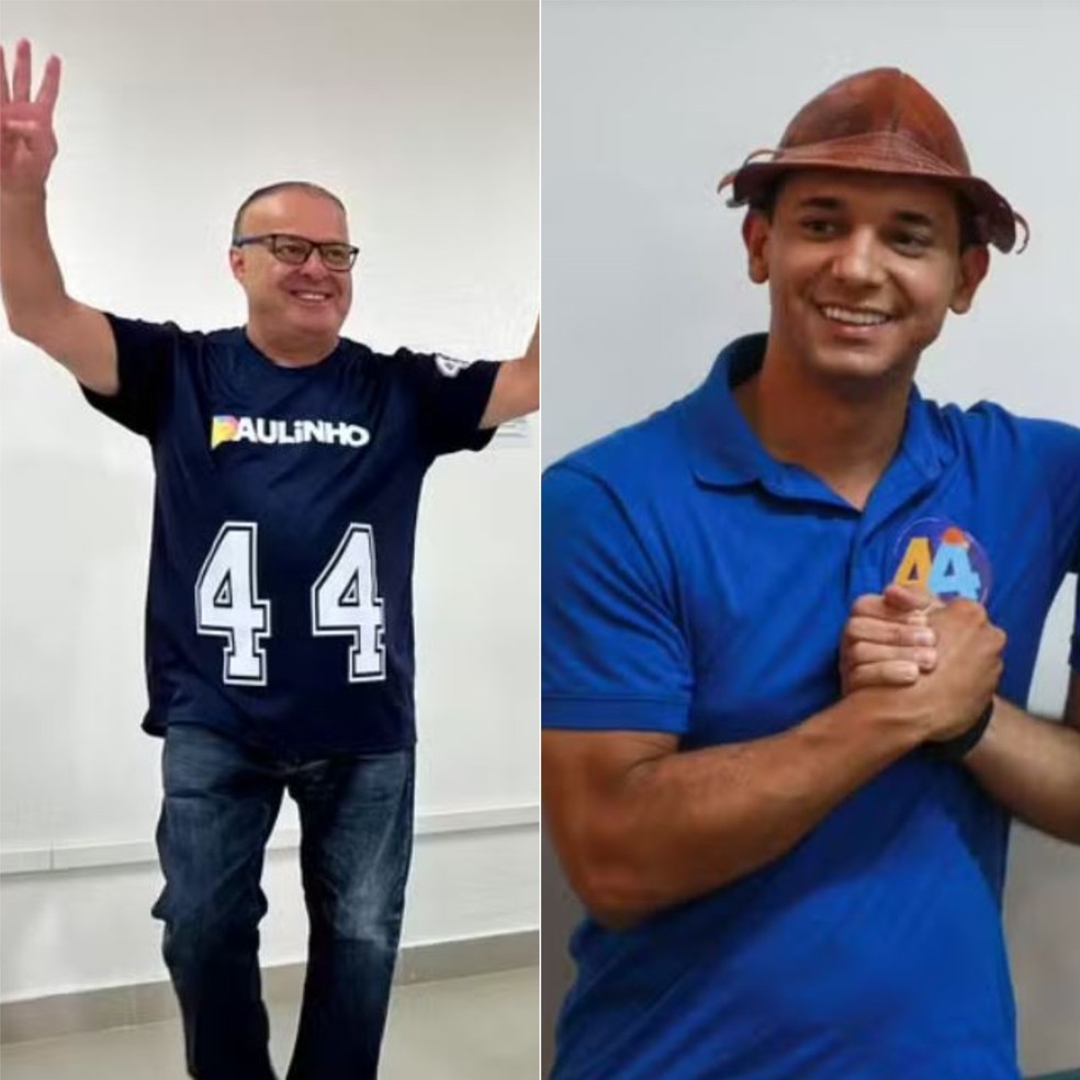 Paulinho Freire (União Brasil) e Allyson Bezerra (União Brasil) tiveram contas eleitorais desaprovadas — Foto: Foto 1: Lucas Cortez/Inter TV Cabugi | Foto 2: Lucas Bulcão/Divulgação