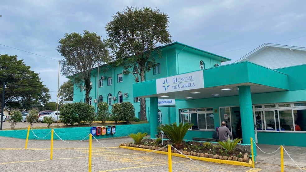 Hospital de Canela suspende visitas após casos de Covid-19 — Foto: Hospital de Canela/Reprodução