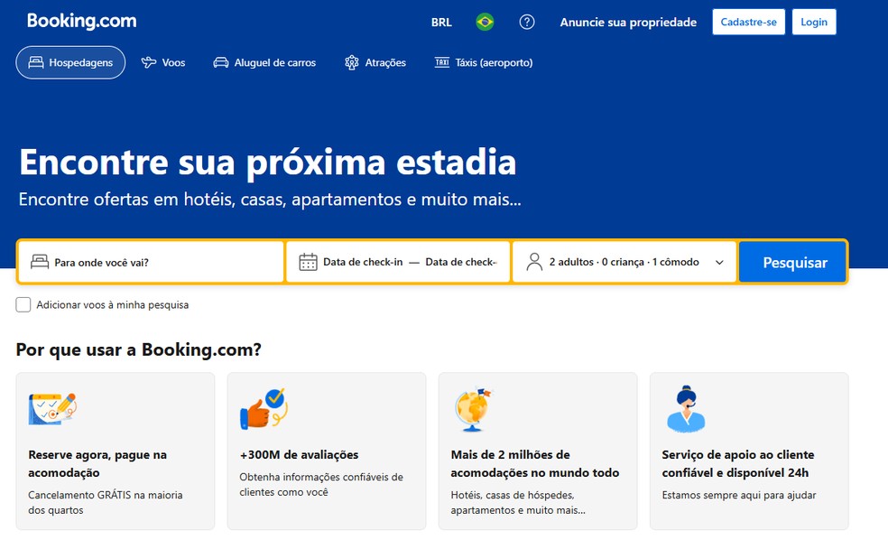 Booking.com confirma invasão em sistemas e alerta clientes para possível vazamento de dados — Foto: Reprodução/Booking.com