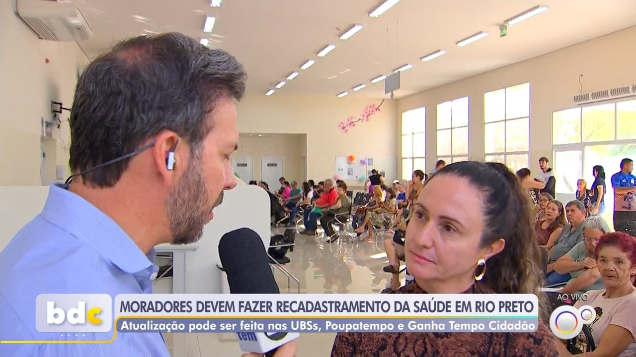 Secretaria de Saúde faz recadastramento de pacientes do SUS em Rio Preto