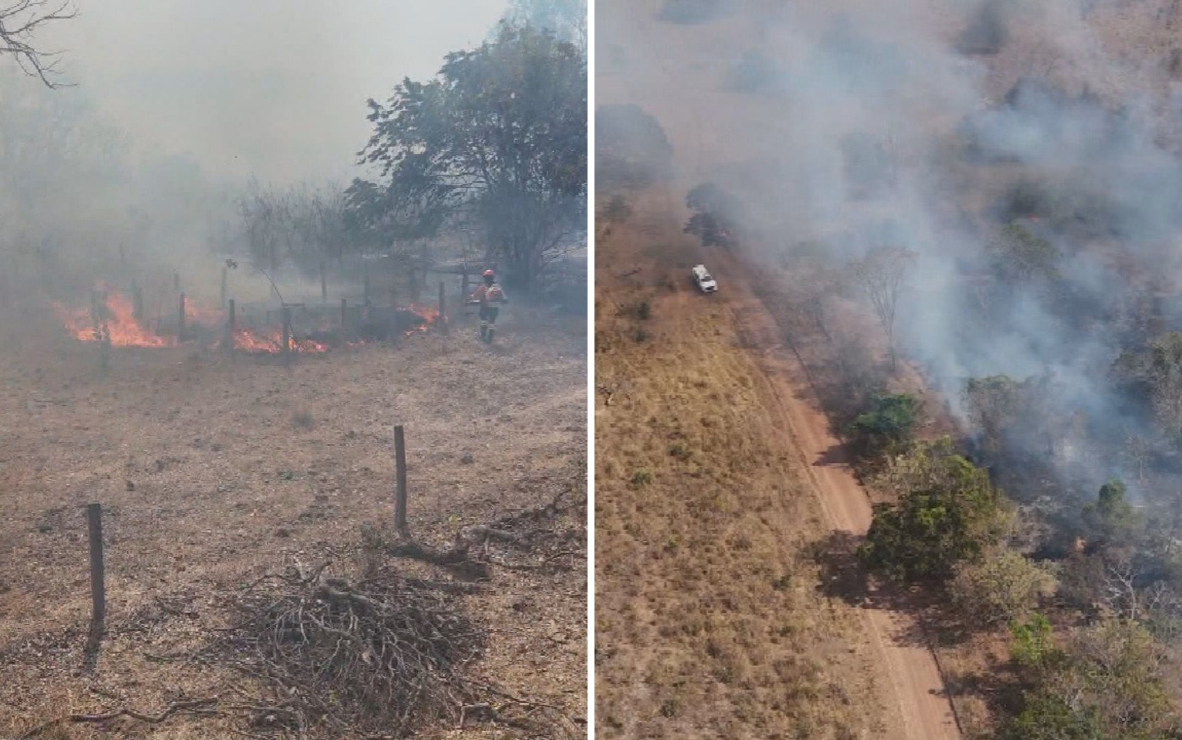 Incêndio destrói mais de 1,4 mil hectares na região perto do Parque Estadual da Serra Dourada