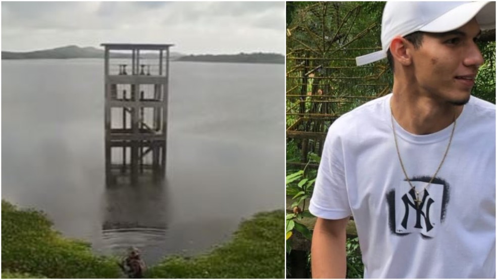 Universitário Davi Braga, de 21 anos, morreu afogado no açude Caxitoré, em Umirim, neste domingo (8). — Foto: Reprodução