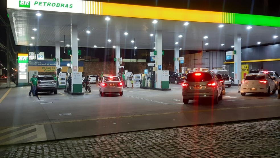 Posto de gasolina em Natal — Foto: Sérgio Henrique Santos/Inter TV Cabugi