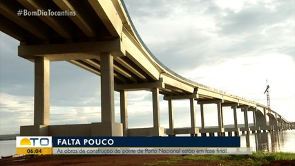 Obras da ponte de Porto Nacional entram na fase final