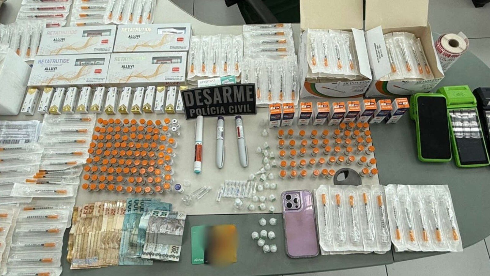 CAC é preso com seringas, remédios e canetas emagrecedoras em Fortaleza