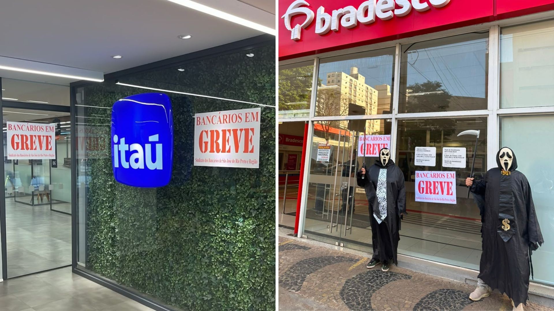 Bancários de Rio Preto fazem greve por reajuste salarial e paralisam atendimento em agências; entenda 